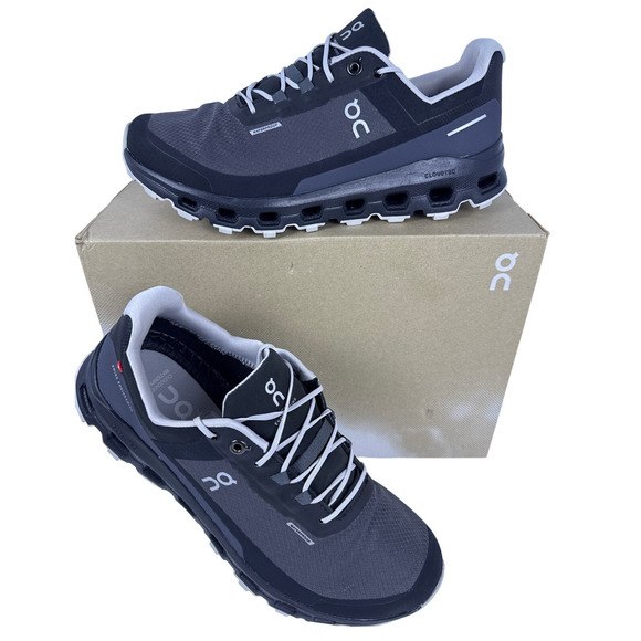 On Cloudvista Waterproof Trail Running Shoes Eclipse Black Womens Size 9 - Picture 1 of 12